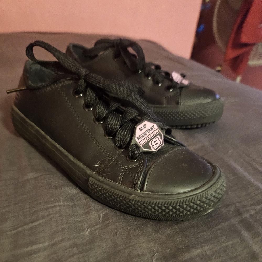 Skechers Black Slip Resistant Sneakers